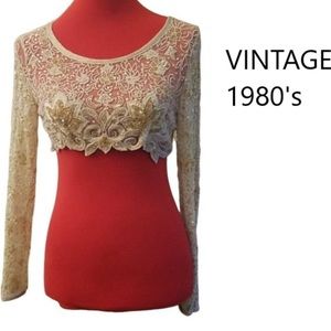 GORGEOUS Vintage 1980's Bolero Size Small
